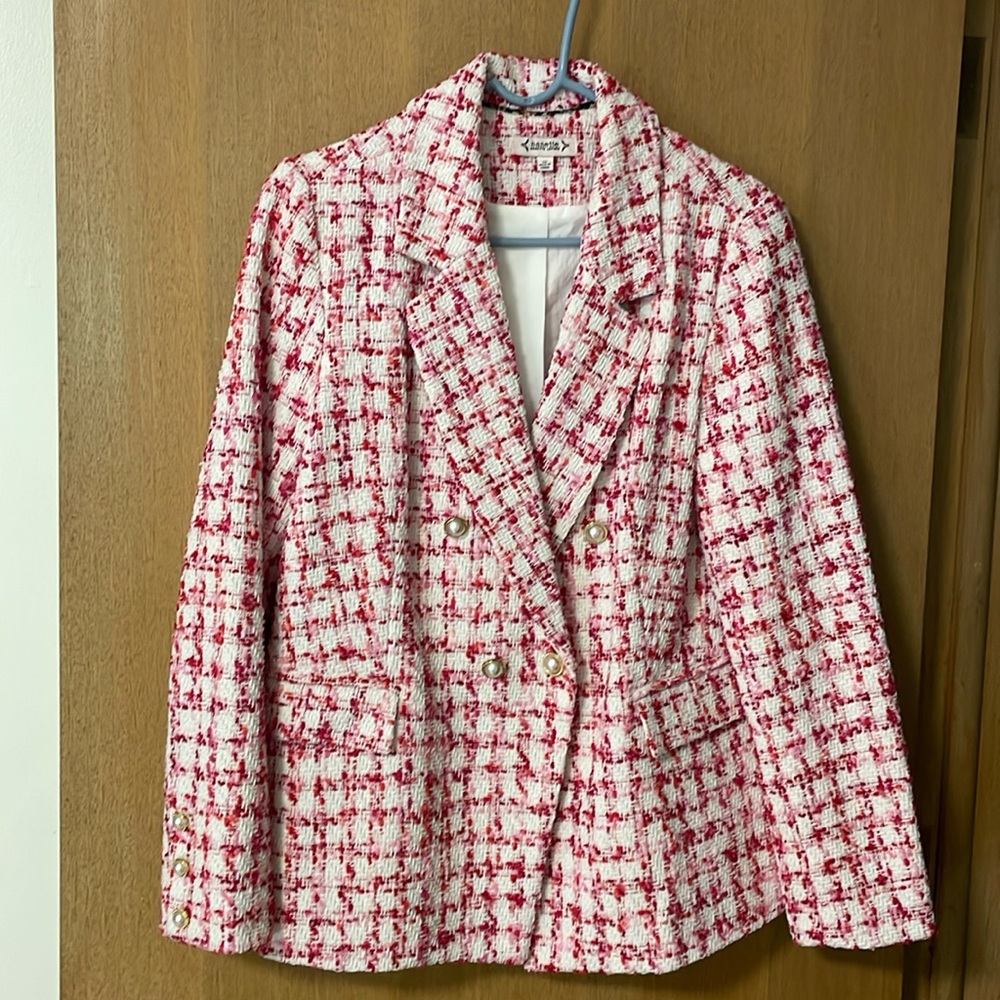 Nanette Lepore Women's Bouclé Tweed Two-Button Blazer